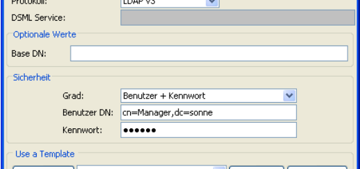 LDAP connection jxplorer