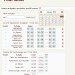 Tagesüberblick der Zeiterfassung