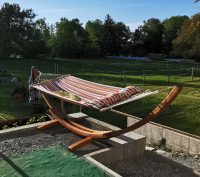 Hängematte aus Holz im Test
