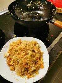 Wok-Pfanne im Asia-Einsatz